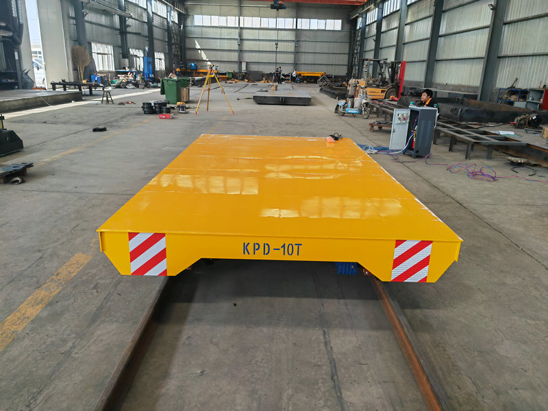 Llwytho Diwydiannau Diwydiannol Low Voltage Rail Transfer Trolley
