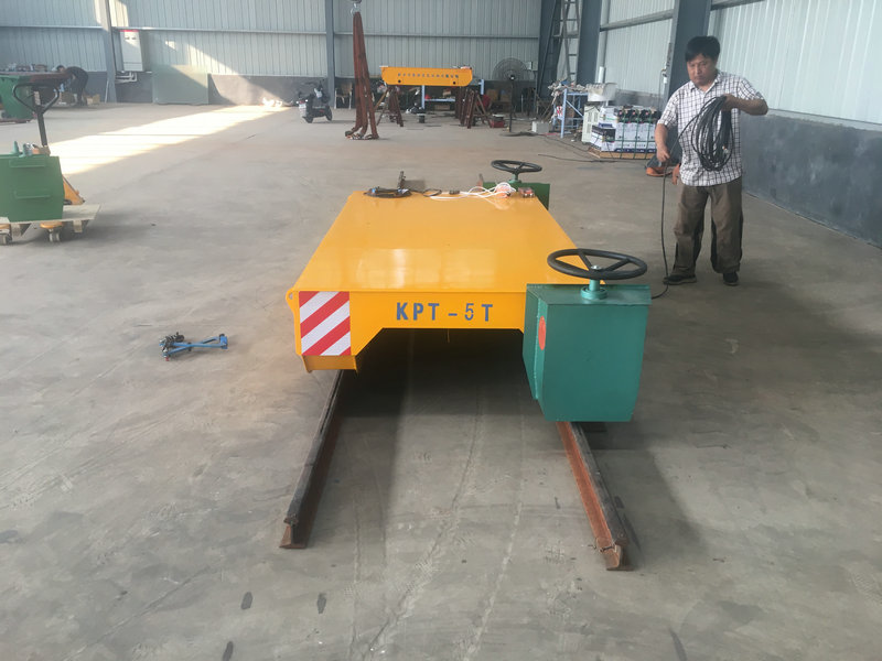 Cable Reel Powered Motorized Rail 5 Ton Cargo Cyflymder Diwydiannol