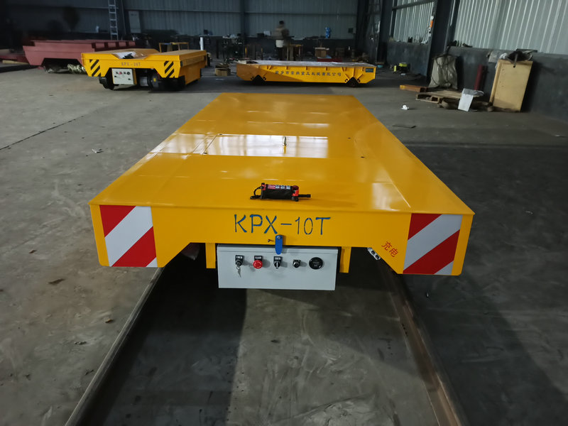 10 Ton Batri Powered Rail Trolley Cyflenwad