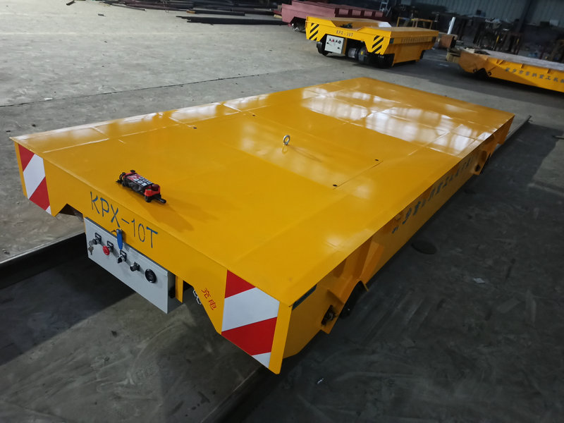 10 Ton Batri Powered Rail Trolley Cyflenwad