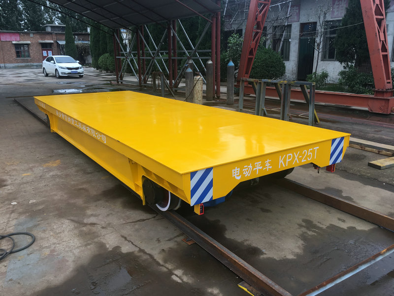 25 Ton Steel Rebar Batri Trolley Cyflenwad