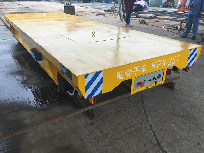 25 Ton Steel Rebar Batri Trolley Cyflenwad