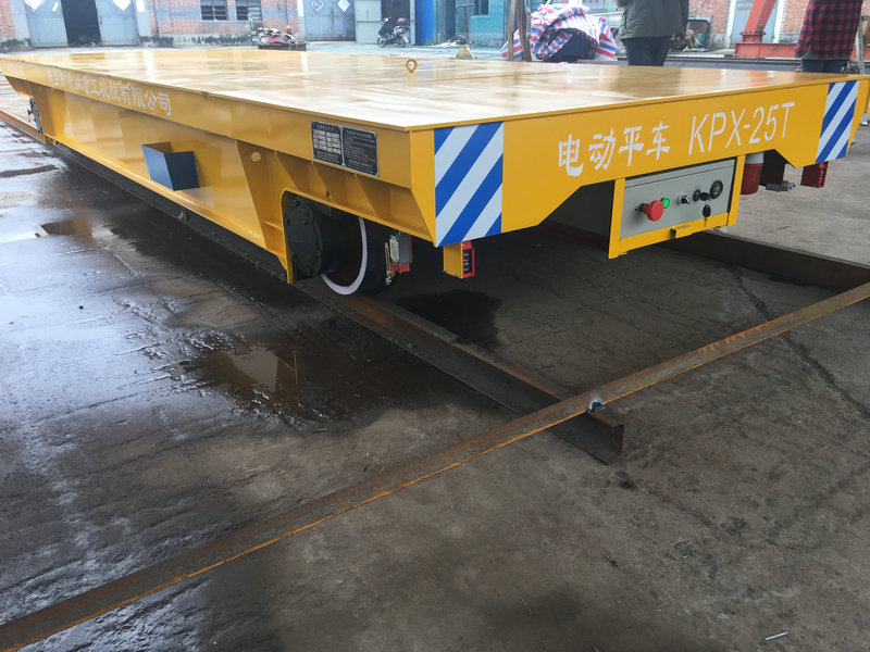 25 Ton Steel Rebar Batri Trolley Cyflenwad