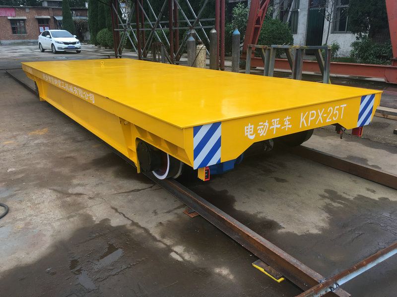 25 Ton Steel Rebar Batri Trolley Cyflenwad