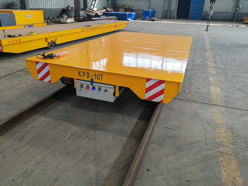 Llwytho Diwydiannau Diwydiannol Low Voltage Rail Transfer Trolley