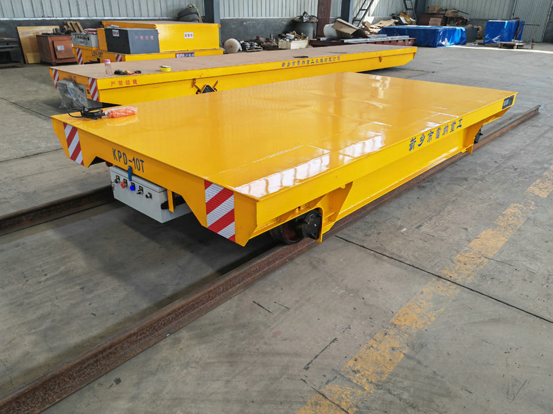 Llwytho Diwydiannau Diwydiannol Low Voltage Rail Transfer Trolley