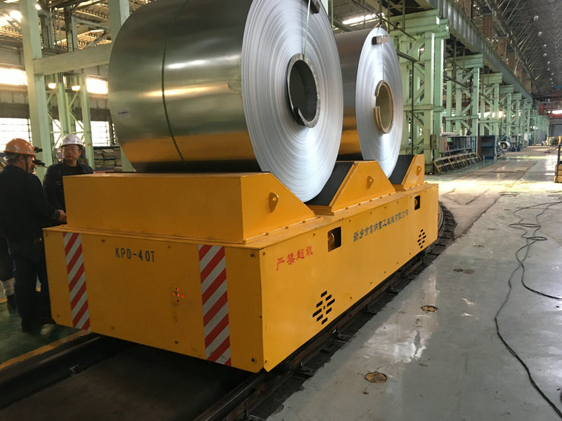 Ystafell Steel Plant Rail Powered Cart