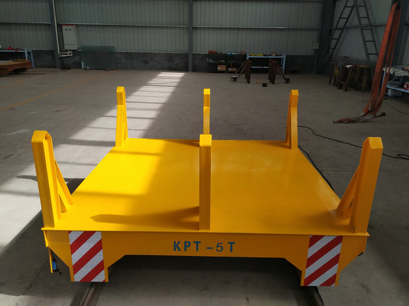 Cable Drum Powered Rail Ladle Cart Amgryptio yn Steel Mill